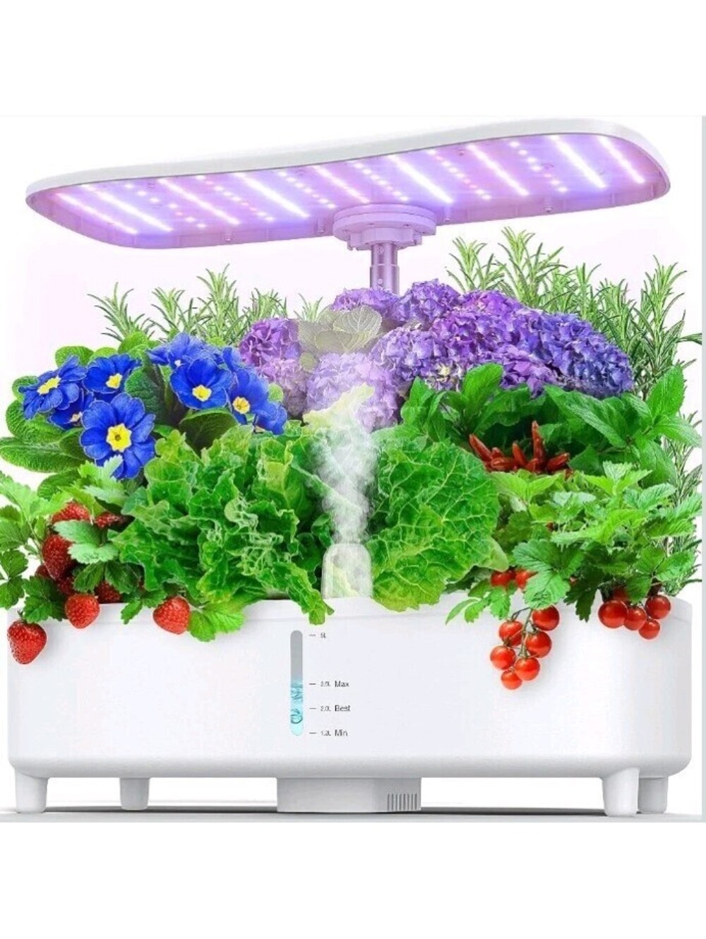 Hydroponics Growing System Kit 15 Pods Misting Herb Garden Indoor Garden Indoor